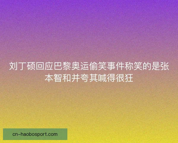 刘丁硕回应巴黎奥运偷笑事件称笑的是张本智和并夸其喊得很狂
